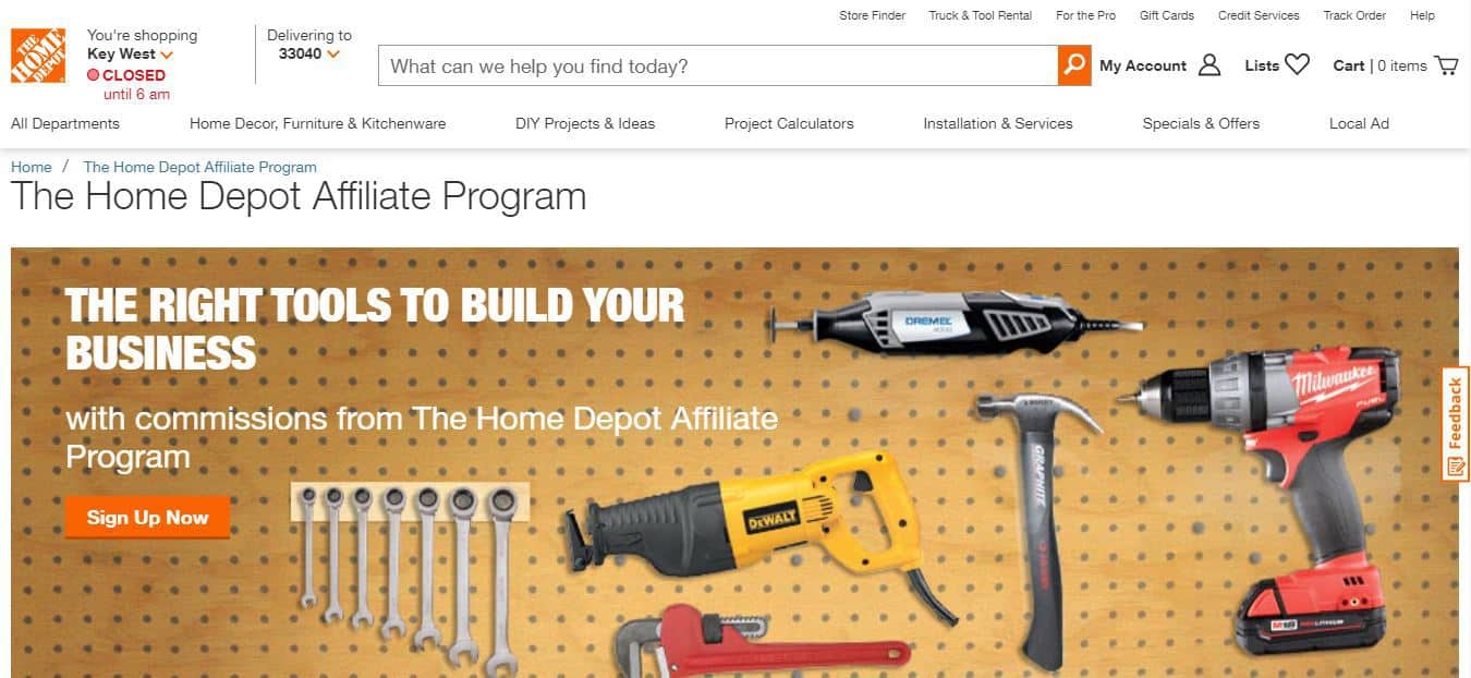 Home Depot Affiliate Program Overview - Affiliate Strat