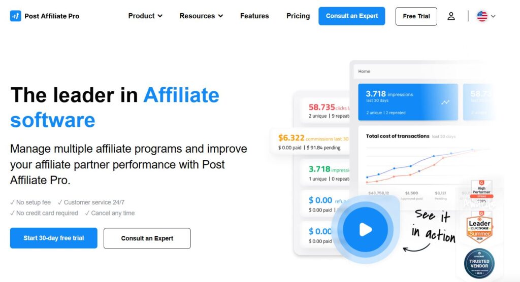 post affiliate pro website