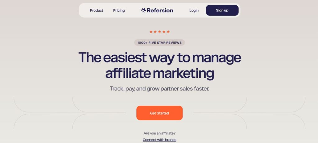 refersion website
