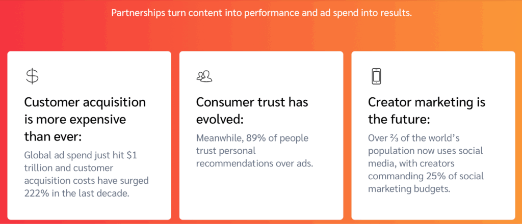 Impact partnerships performance