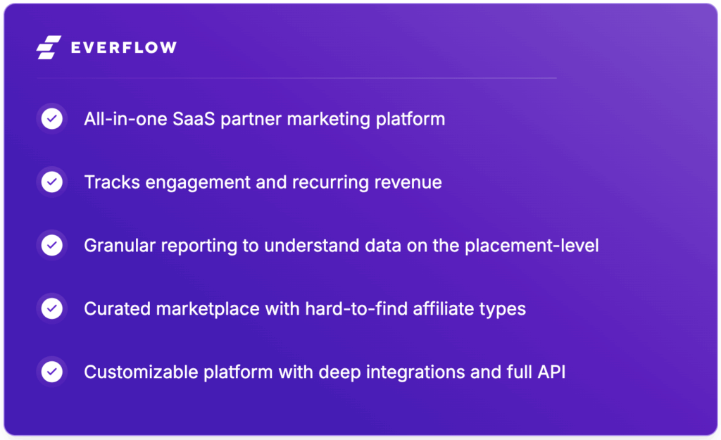 Everflow affiliate platform