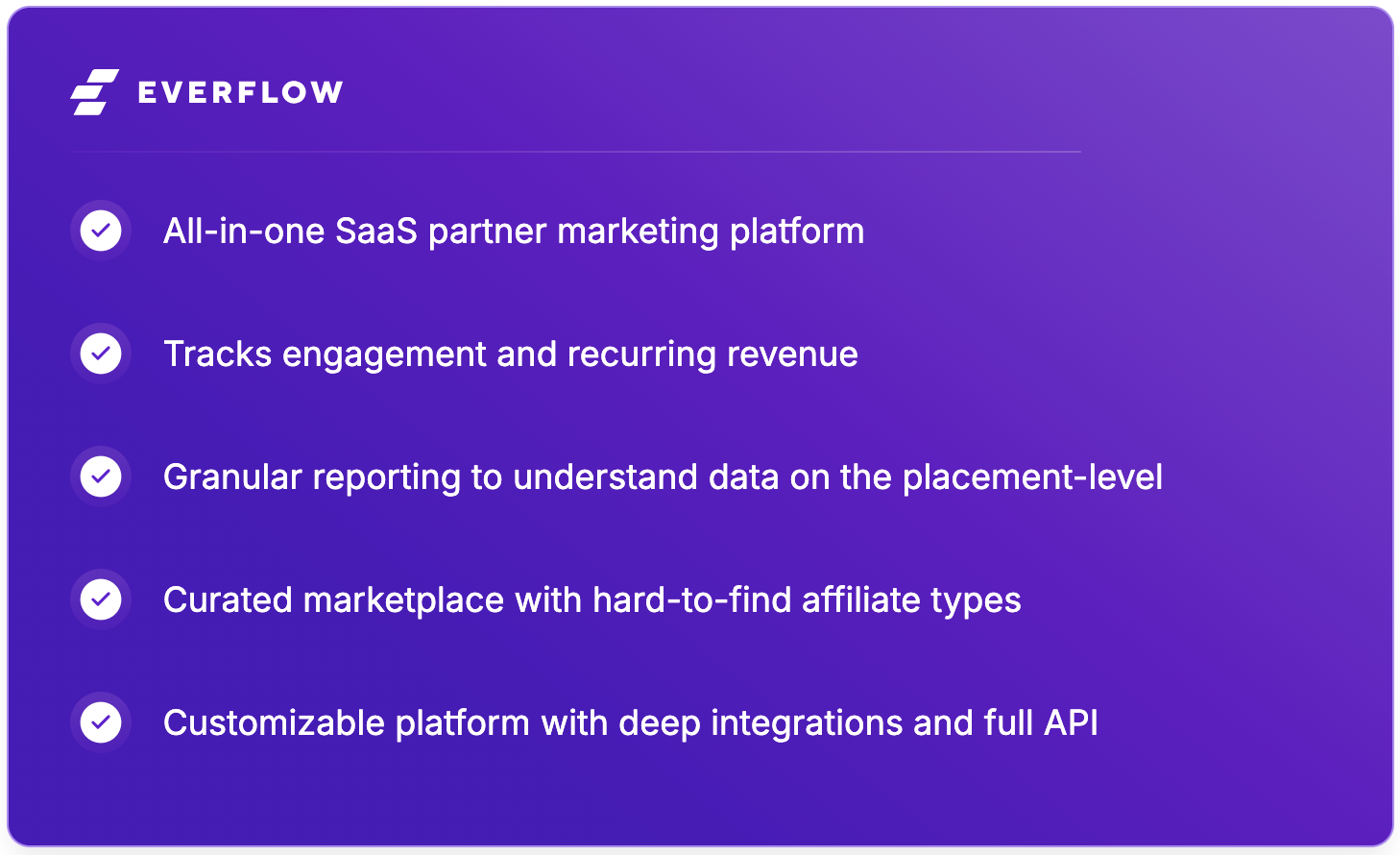 Everflow affiliate platform