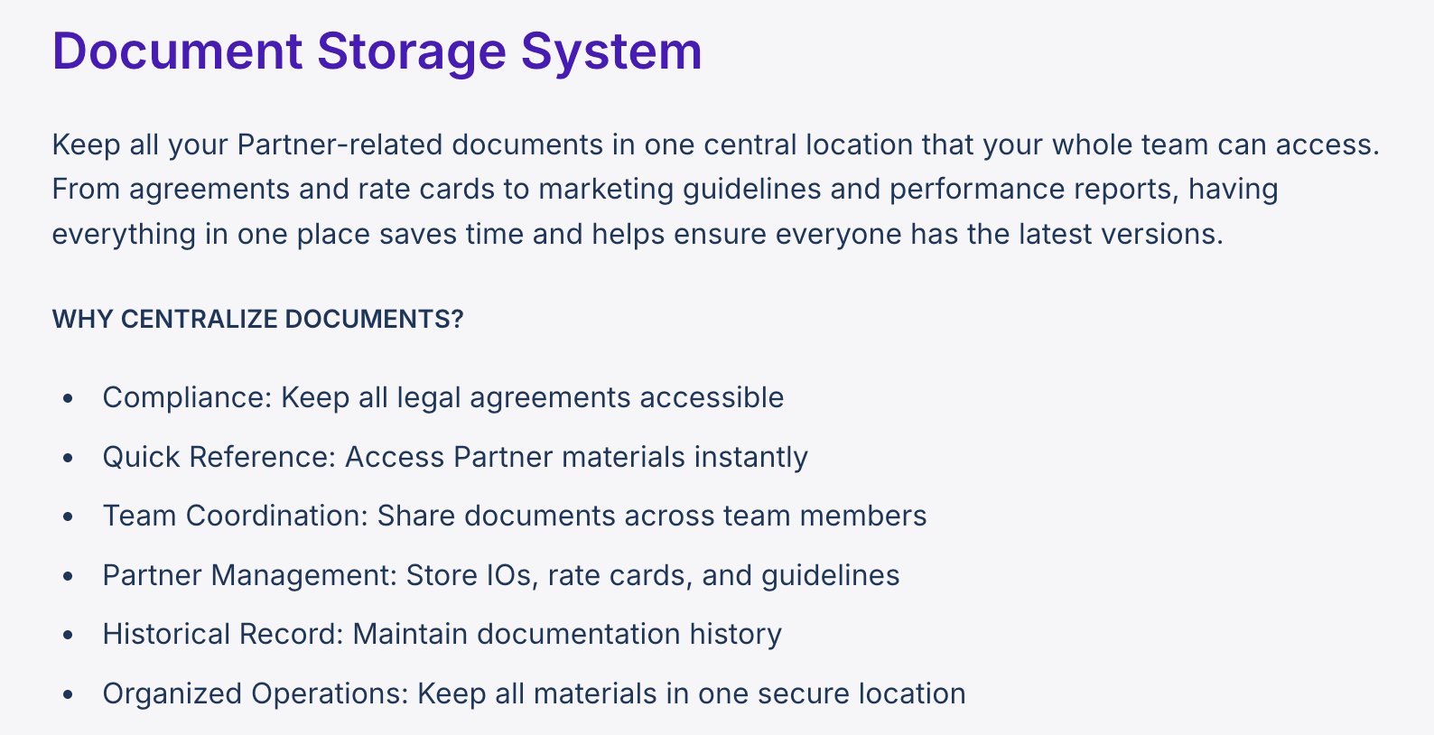 Everflow document Storage System